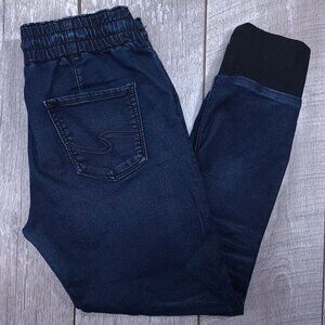 Silver Jeans Womens Joga Sweat Pants Size 26 Dark Denim Jegging Jeans